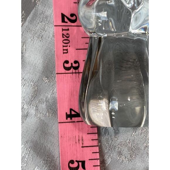 Vintage Clear Glass Crystal Angels Praying Hands Set of 3 Made in Taiwan 4 Inch - Picture 9 of 10